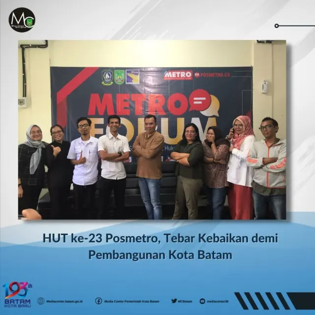 HUT ke-23 Posmetro, Tebar Kebaikan demi Pembangunan Kota Batam