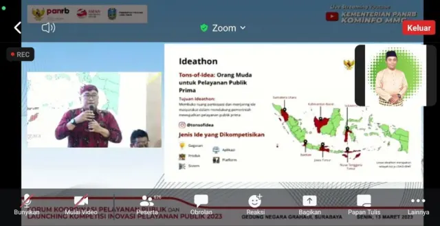 Ka KUA Siantan Tengah Ikuti Forum Koordinasi Pelayanan Publik dan Launching Kompetisi Inovasi Pelayanan Publik 2023