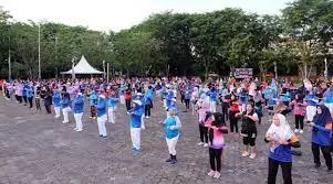 Wali Kota Tanjungpinang Senam Bersama Untuk Memupuk Kebersamaan