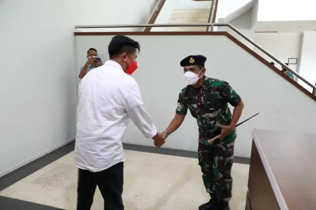 Ketua DPRD Batam Sambut Kunjungan Silaturahmi Danlanal Batam