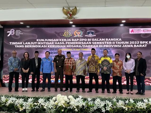 BAP DPD RI Tindaklanjuti IHPS II Tahun 2022 ke Kejaksaan Tinggi